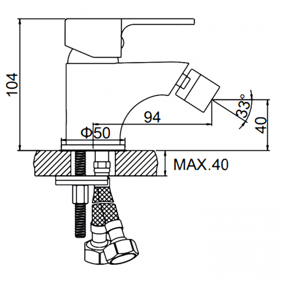 Смеситель для биде LEDEME L5003