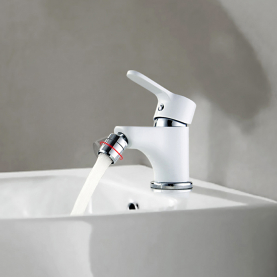 Смеситель для биде LEDEME L5003W белый/хром