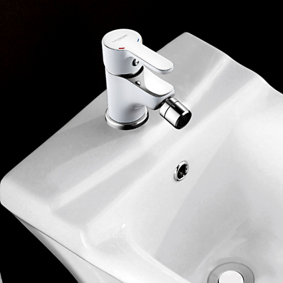 Смеситель для биде LEDEME L5003W белый/хром