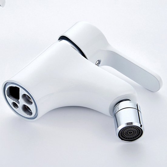 Смеситель для биде LEDEME L5003W белый/хром