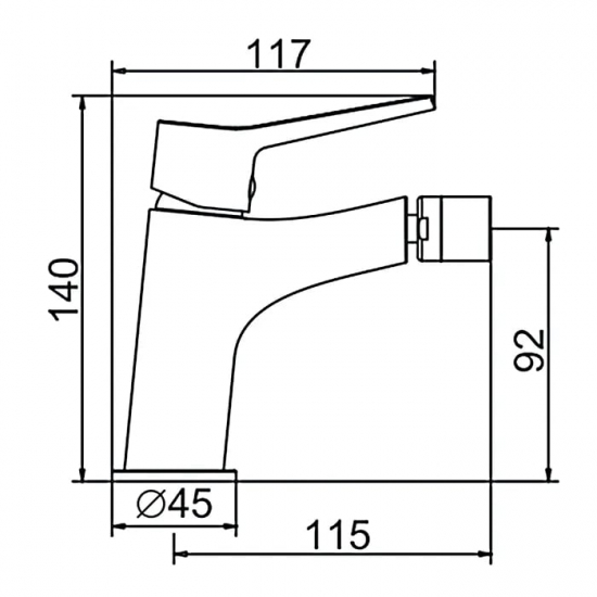 Смеситель для биде LEDEME L5069