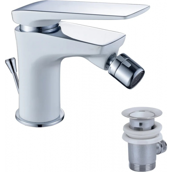 Смеситель для биде LEMARK Allegro LM5908CW хром/белый
