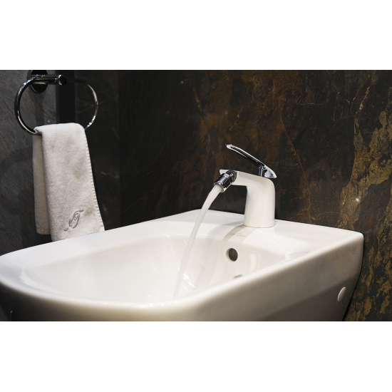 Смеситель для биде LEMARK Melange LM4908CW белый/хром