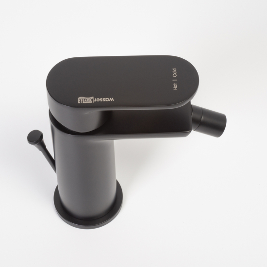 Смеситель для биде WASSERKRAFT Elbe 7406 чёрный матовый