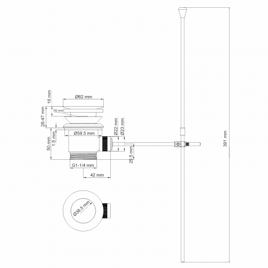 Смеситель для биде WASSERKRAFT Mindel 8506 белый