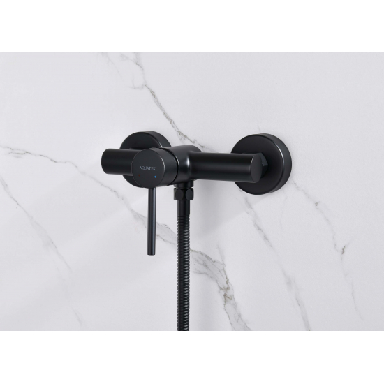 Смеситель для душа AQUATEK Европа AQ1360MB матовый чёрный