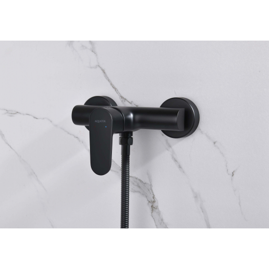 Смеситель для душа AQUATEK Оберон AQ1260MB матовый чёрный