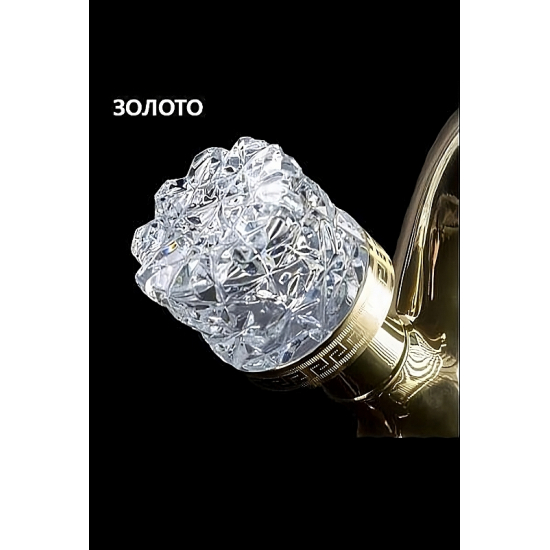 Смеситель для душа BOHEME Crystal 294-CRST золото