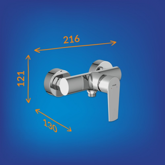 Смеситель для душа CERSANIT Moduo A64099 хром