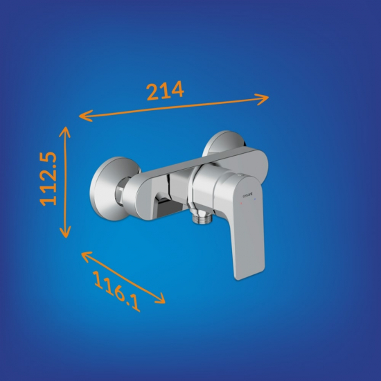 Смеситель для душа CERSANIT Nature A63065 хром