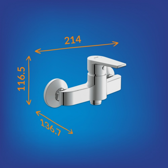 Смеситель для душа CERSANIT Vero A63062 хром