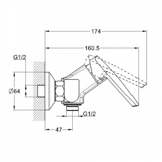 Смеситель для душа GLAUF LOF5-A033