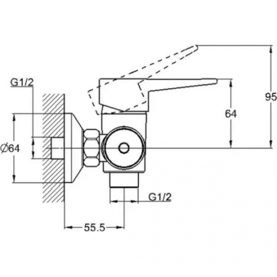 Смеситель для душа GLAUF NUD5-A045