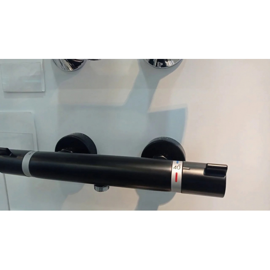 Смеситель для душа HANSGROHE Ecostat Comfort 13116670 с термостатом, матовый чёрный