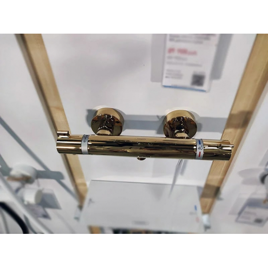 Смеситель для душа HANSGROHE Ecostat Comfort 13116990 с термостатом, полированное золото