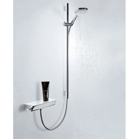 Смеситель для душа HANSGROHE Ecostat Select 13161400 с термостатом, хром/белый
