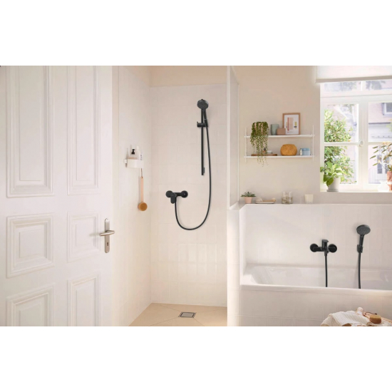 Смеситель для душа HANSGROHE Rebris S 72640670 чёрный матовый