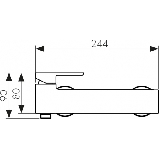 Смеситель для душа KAISER Saga 53077 хром