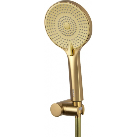 Смеситель для душа KAISER Serio 05377-3 с термостатом, шлифованное золото