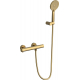 Смеситель для душа KAISER Serio 05377-3 с термостатом, шлифованное золото