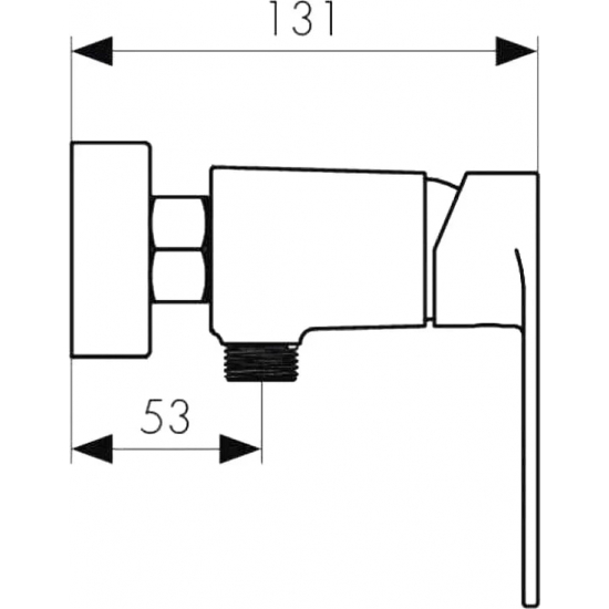 Смеситель для душа KAISER Terso 70077 хром