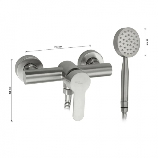 Смеситель для душа MAGNUS М9192 из нержавеющей стали
