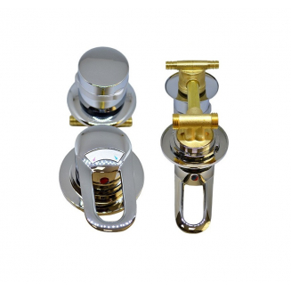 Смеситель для душевой кабины 2-х режимный (100мм) под хомут 