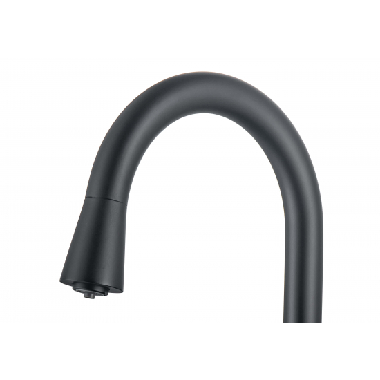 Смеситель для кухни AQUATEK Вега AQ1085MB с краном для питьевой воды, матовый чёрный