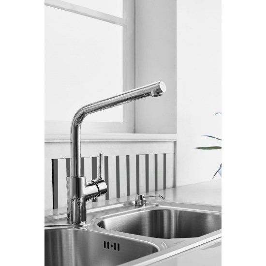 Смеситель для кухни BRAVAT Palace F7172217CP-1-RUS хром