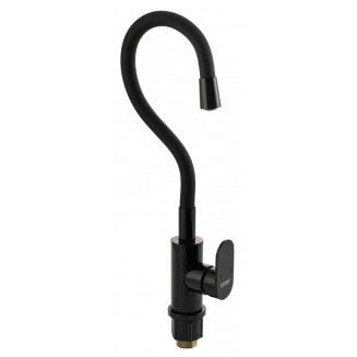 Смеситель для кухни BRIMIX 80209 с гибким изливом, чёрный