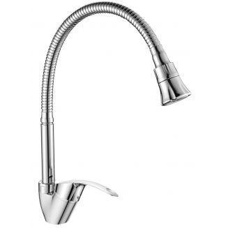 Смеситель для кухни DECOROOM DR71022 с гибким изливом, хром