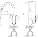 Смеситель для кухни D&K Venice.Gondola DA1022401