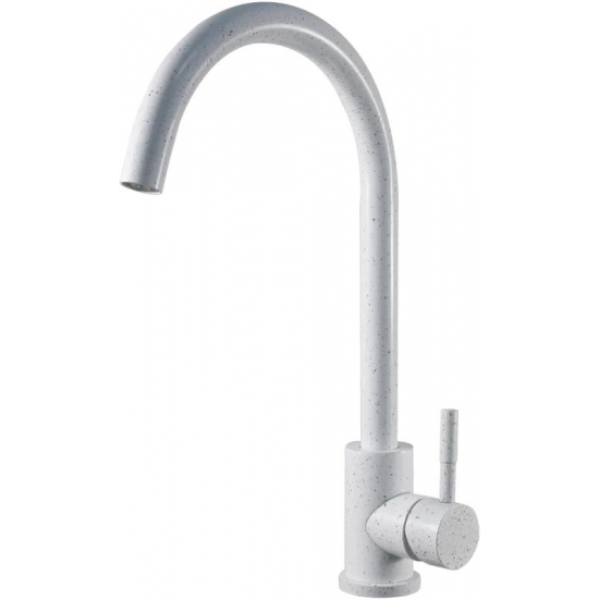 Смеситель для кухни ESKO Kitchen K45 из нержавеющей стали, белый