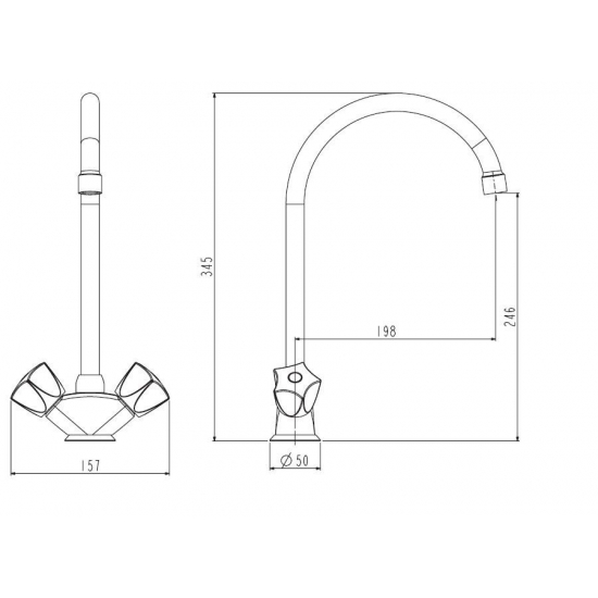 Смеситель для кухни ESKO Moscow MS06