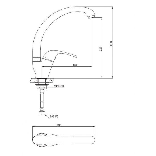 Смеситель для кухни ESKO Verona VR519