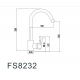 Смеситель для кухни FMARK FS8232 из нержавеющей стали