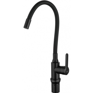 Смеситель для кухни FRUD R052 R42052-32 из нержавеющей стали, с гибким изливом, чёрный