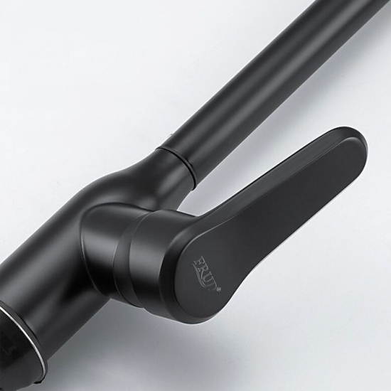 Смеситель для кухни FRUD R052 R44052-12 из нержавеющей стали, чёрный