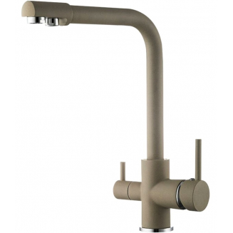 Смеситель для кухни FRUD R053 R43053-20 с краном для питьевой воды, бежевый