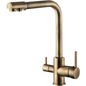 Смеситель для кухни FRUD R053 R43053-4 с краном для питьевой воды, бронза