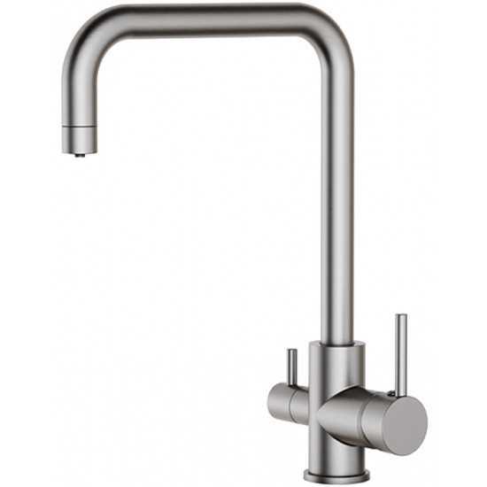 Смеситель для кухни FRUD R054 R43054-5 с краном для питьевой воды, сатин