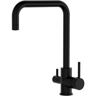 Смеситель для кухни FRUD R054 R43054-7 с краном для питьевой воды, чёрный