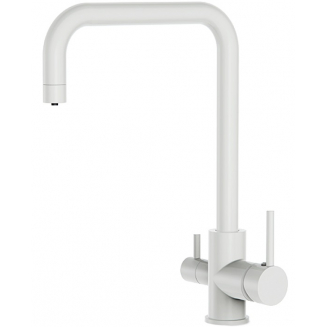Смеситель для кухни FRUD R054 R43054-8 с краном для питьевой воды, белый
