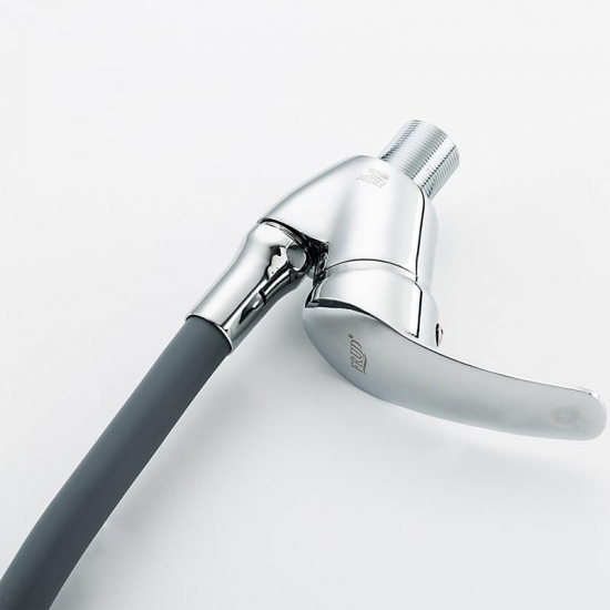 Смеситель для кухни FRUD R055 R40055-3 с гибким изливом, хром/серый