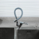 Смеситель для кухни FRUD R055 R41055-3 с гибким изливом, хром/серый