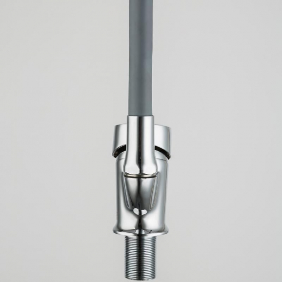 Смеситель для кухни FRUD R055 R41055-3 с гибким изливом, хром/серый