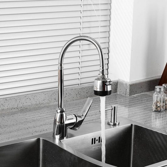 Смеситель для кухни FRUD R055 R42055-2 с гибким изливом, хром
