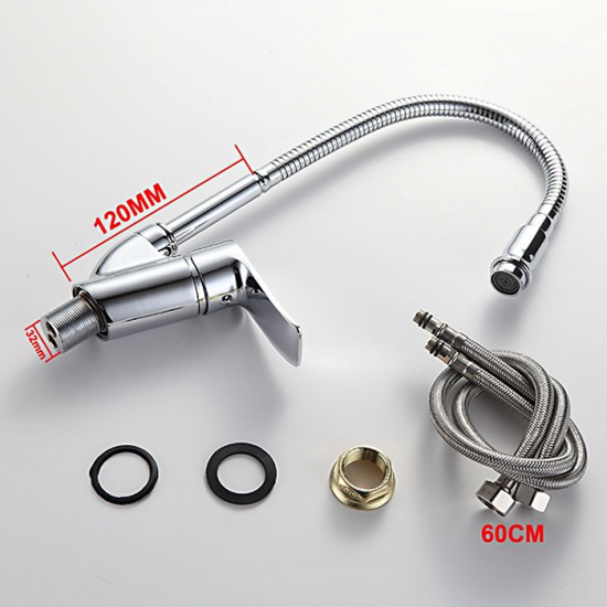 Смеситель для кухни FRUD R101 R43101 с гибким изливом, хром