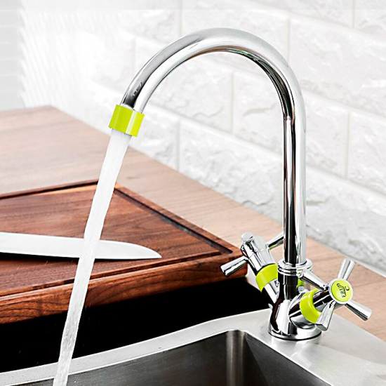 Смеситель для кухни FRUD R118 R49118-6 хром/зелёный