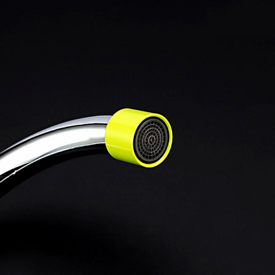 Смеситель для кухни FRUD R118 R49118-6 хром/зелёный